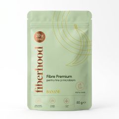 Fiberhood Fibre Premium cu Banane Liofilizate – Mix de fibre pentru shake, 50 g