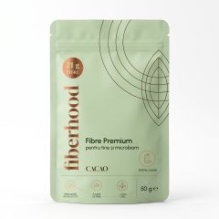 Fiberhood Fibre Premium cu cacao alcalinizată – Mix de fibre pentru shake, 50 g