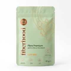 Fiberhood Fibre Premium cu Ghimbir – Mix de fibre pentru shake, 50 g